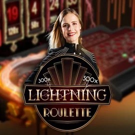 Official Live Casino logo: Lightning Roulette by Evolution at 711 Casino